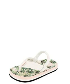 Reef Kids Girls Sandals, Little Ahi, Zebra, 11