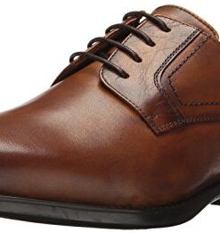 Florsheim Men’s Medfield Plain Toe Oxford Dress Shoe, Cognac, 13 Wide