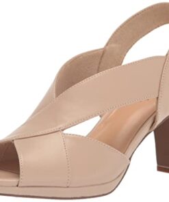 Easy Street Women’s Christy Heeled Sandal, Nude, 11