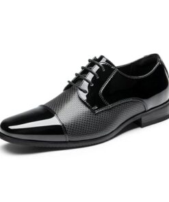 Bruno Marc Men’s Patent Tuxedo Dress Shoes Classic Lace-up Formal Oxfords,Size 10,Black-PAT,SBOX2404M