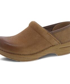 Dansko Women’s Professional Tan Burnished Suede Clog 9.5-10 M US