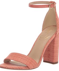 Sam Edelman Women’s Yaro Heeled Sandal, Stucco Pink, 5.5