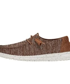 Hey Dude Wendy Sport Knit Brown Size 5 | Women’s Shoes | Women’s Slip-on Loafers | Comfortable & Light-Weight