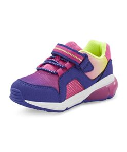 Stride Rite Kids M2P Lumi Bounce Light-Up Sneaker, Tropical Multi, 7.5 Wide US Unisex Toddler