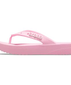 Crocs Women’s Classic Flip Flops, Platform Sandals, Flamingo, Numeric_7