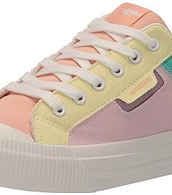 Rocket Dog Women’s Cheery Sneaker, Color Block Rainbow, 9