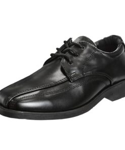 French Toast Boys Dress Shoes – Classic Lace-Up Oxford Casual Dress Formal Shoes- Black (Size 3 Big Kid)