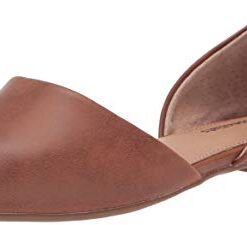 Amazon Essentials Women’s D’Orsay Flat Ballet, Tan, 8