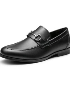 Bruno Marc Men’s Dress Loafers Slip-on Formal Shoes, Black, Size 9, SBLS2410M