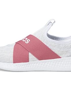 adidas Women’s Puremotion Adapt Sneaker, White/Pink Strata/Zero Metallic, 9.5