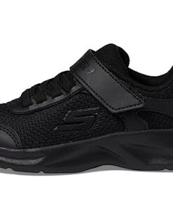 Skechers Dynamatic 1 Sneaker, Black/Black1, 13 US Unisex Little Kid