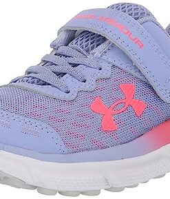 Under Armour Girls’ Pre School Assert 10 Alternate Closure, (500) Purple Ice/Halo Gray/Pink Shock, 3, US