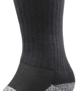 Dr. Comfort Transmet Crew Socks for Partial Foot Amputation – Unisex, Black, Medium