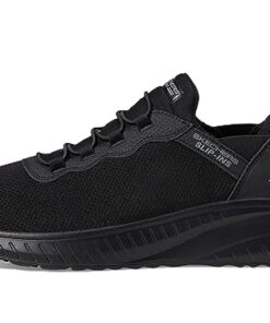 Skechers Bobs Squad Chaos – Daily Hype Hands Free Slip-Ins Black/Black 9 D (M)