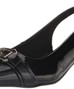 Easy Street Women’s Connie Pump, Black Patent, 7 Wide