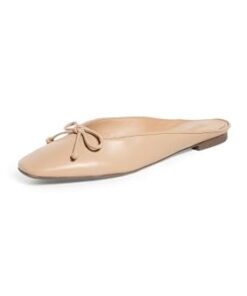 SCHUTZ Women’s Lolita Ballet Mules, Light Nude, Tan, 7.5 Medium US