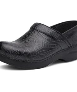 Dansko Women’s Professional Black Tooled Clog 8.5-9 M US