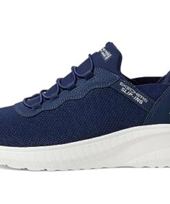 Skechers Bobs Squad Chaos – Daily Hype Hands Free Slip-Ins Navy 9 EE – Wide