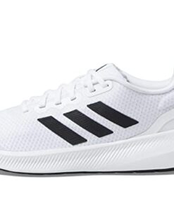 adidas Women’s Run Falcon 3.0 Sneaker, White/Black/Black, 8.5