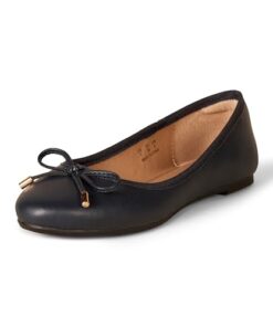 Amazon Essentials Women’s Billie Ballet Flat, Navy, 9