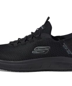 Skechers Men’s Summits Colsin Sr Hands Free Slip-Ins Work Shoe, BBK, 11 Wide