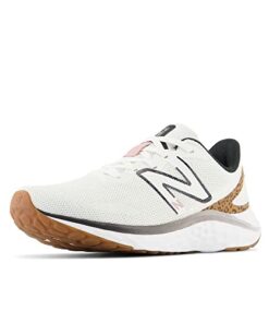 New Balance Women’s Fresh Foam Arishi V4 Running Shoe, White/Tobacco, 8 Wide