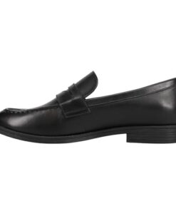 Cole Haan Women’s Stassi Penny Loafer, Black Leather, 8