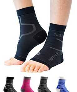 Thirty48 Plantar Fasciitis Socks, 20-30 mmHg Foot Compression Sleeves for Ankle/Heel Support, Increasing Blood Circulation, Relieving Arch Pain, Reducing Foot Swelling