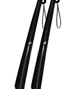 Nextnoid Shoe Horn Long Handle for Seniors – 16.5″ Straight & Sturdy Long Shoe Horn for Men, Women & Kids (Pack of 2)