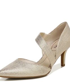 LifeStride Womens Suki Pumps Platino Gold 7.5 M