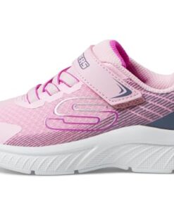 Skechers Microspec Plus-Sprint Speed Sneaker, Pink/Grey, 12.5 US Unisex Little Kid
