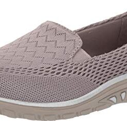 Skechers womens Loafer Flat, Dark Taupe, 8 US