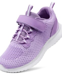 RUNSIDE Kids Shoes, Boys Girls Sneakers Lightweight Athletic Walking/Running Tennis Shoes, Size 11 Little Kid, Purple