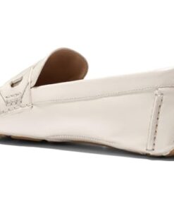 Cole Haan Women’s Evelyn Chain Driver Driving Style Loafer, Ivory Leather, 8