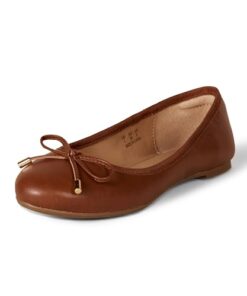 Amazon Essentials Women’s Billie Ballet Flat, Tan, 8.5