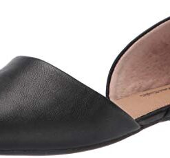 Amazon Essentials Women’s D’Orsay Flat Ballet, Black, 8.5