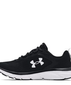 Under Armour Women’s Charged Assert 9, Black/White, 9 Wide US