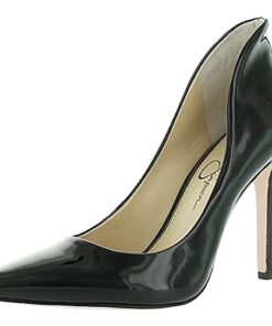 Jessica Simpson Women’s Cambredge Pointed Toe Pump, Black, 12