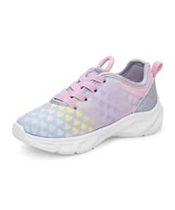 carter’s Girls Creek Light Up Sneaker, Silver, 11 Little Kid