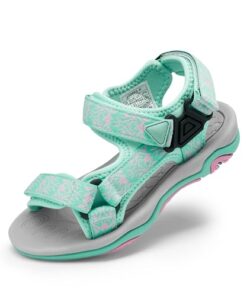 DREAM PAIRS Unisex-Child 170892-K Outdoor Summer Sandal Mint Pink-2-11 Little Kid