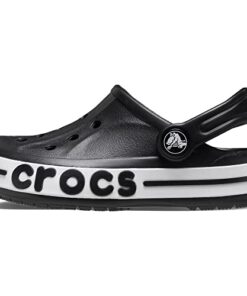 Crocs Kids’ Bayaband Clog, Black, 1 US Unisex Little