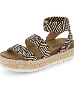 CUSHIONAIRE Women’s Mandy Cork Espadrille Wedge Sandal, B/T Raffia 9