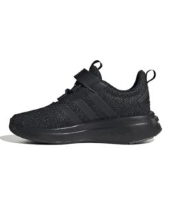 adidas Racer TR23 Sneaker, Core Black/Core Black/Grey, 1.5 US Unisex Little Kid