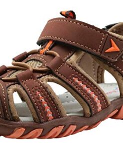 Apakowa Kids Boys Sandals Soft Sole Closed Toe Sandals Summer Shoes with Arch Support (Toddler/Little Kid)