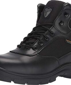 Skechers mens Wascana – Benen Wp Military and Tactical Boot, Black, 10.5 Wide US