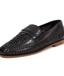 Deer Stags Men’s Puebla Loafer, Black, 14