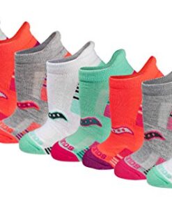 Saucony Women’s Performance Heel Tab Athletic Socks (8 & 16, Assorted Light (8 Pairs), Shoe Size: 5-10