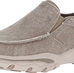 Skechers Men’s Relaxed Fit-Creston-Moseco Moccasin, Taupe, 11 M US