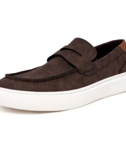 Nautica Men’s Boat Shoe Slip-On Casual Penny Loafers Comfort Sneaker – Walking Moccasin-Clova-Brown Size-10