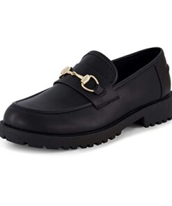 CUSHIONAIRE Women’s Romeo Slip on Loafer +Memory Foam, Wide Widths Available, Black 11 W